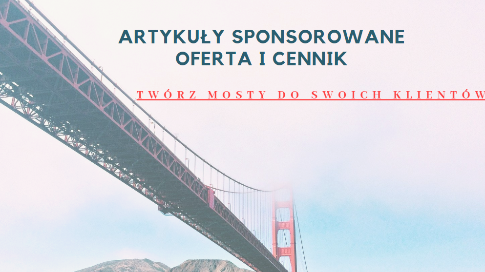 Artykuły sponsorowane cennik